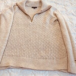 Tommy Hilfiger Cream Turtleneck Sweater